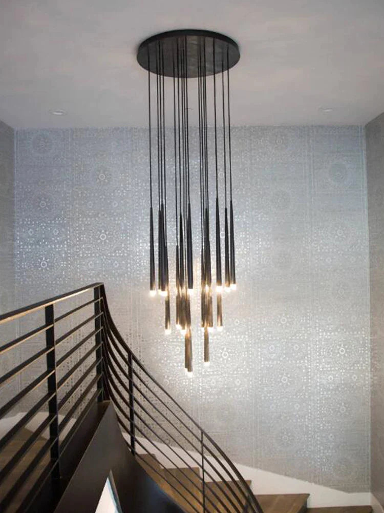 Afralia™ Conical LED Nordic Chandelier: Modern Designer Interior Decoration Lighting