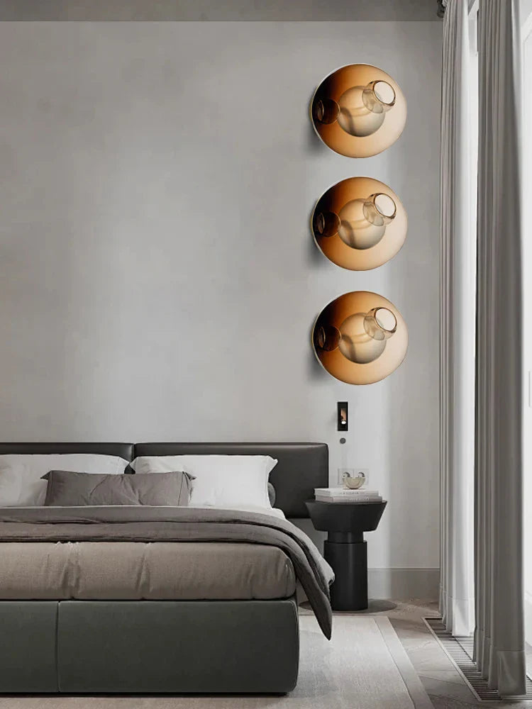 Afralia™ Luxury Glass Ball Wall Lights Home Decor Fashion Lamps