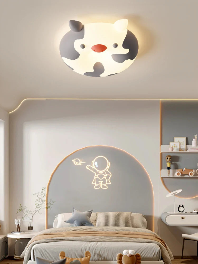 Afralia™ Small Animals LED Chandelier for Kids Bedroom Nursery, Creative Baby Ceiling Lamp