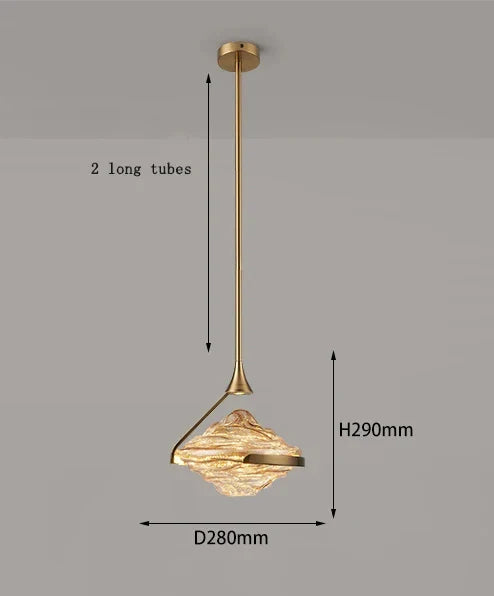 Afralia™ Minimal Bedroom Glass Pendant Lamp for Modern Living