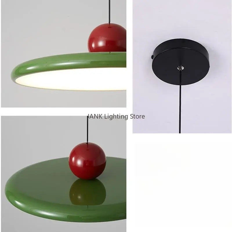 Afralia™ Medieval Bauhaus Flying Saucer Pendant Light LED Chandelier for Interior Decoration