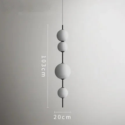 Afralia™ Glass Ball LED Pendant Light for Modern Restaurant, Cafe, Bedroom & Kitchen