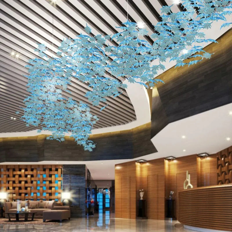 Afralia™ Luxury LED Chandelier for Staircase & Hotel Lobby Lighting