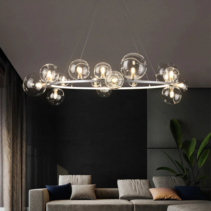 Afralia™ Glass LED Pendant Light for Modern Living, Dining, Bedroom, Kitchen Lighting