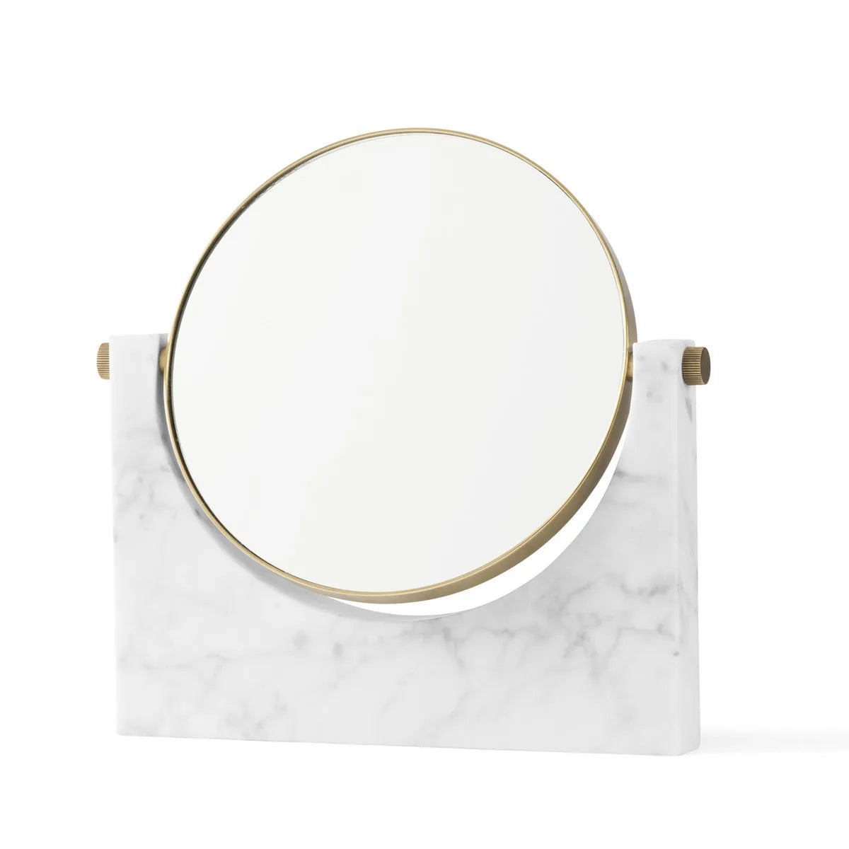 Afralia™ Marble Makeup Vanity Mirror with 3X Magnifier Stand