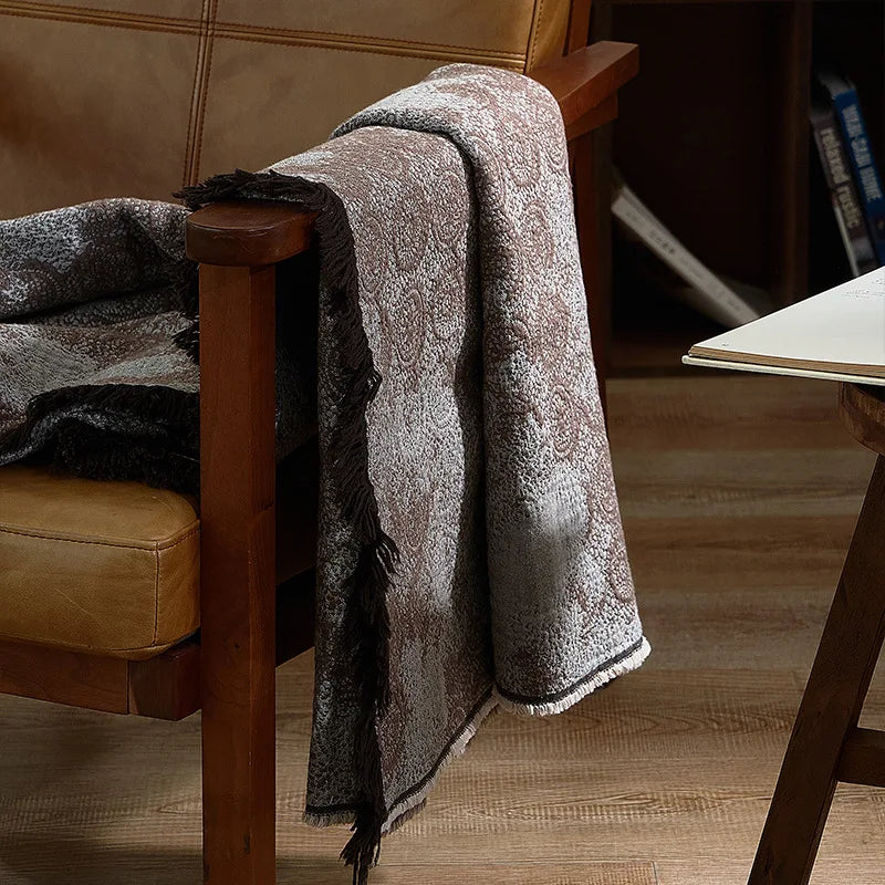 Afralia™ Luxury 100% Cotton Sofa Cover Blanket for Travel & Home - 140X190Cm