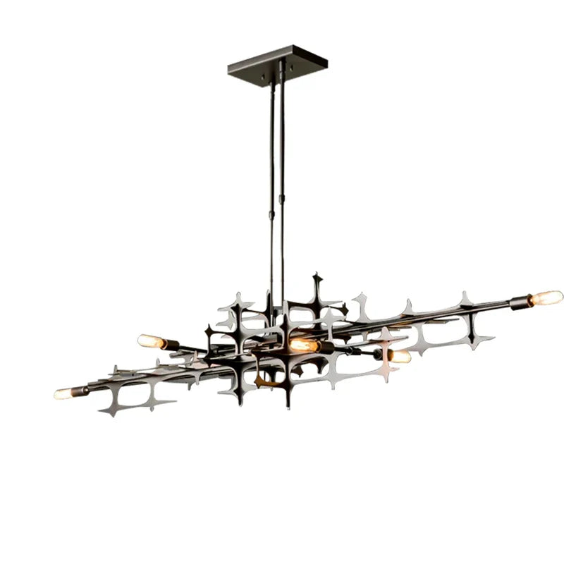 Afralia™ Modern Dimmable Chandelier Pendant Light for Dining Room, Living Room, Kitchen Island