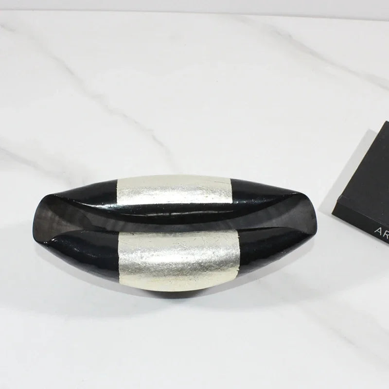 Afralia™ Elliptic Resin Flower Pot Vase Home Decor Floral Arrangement Accessories