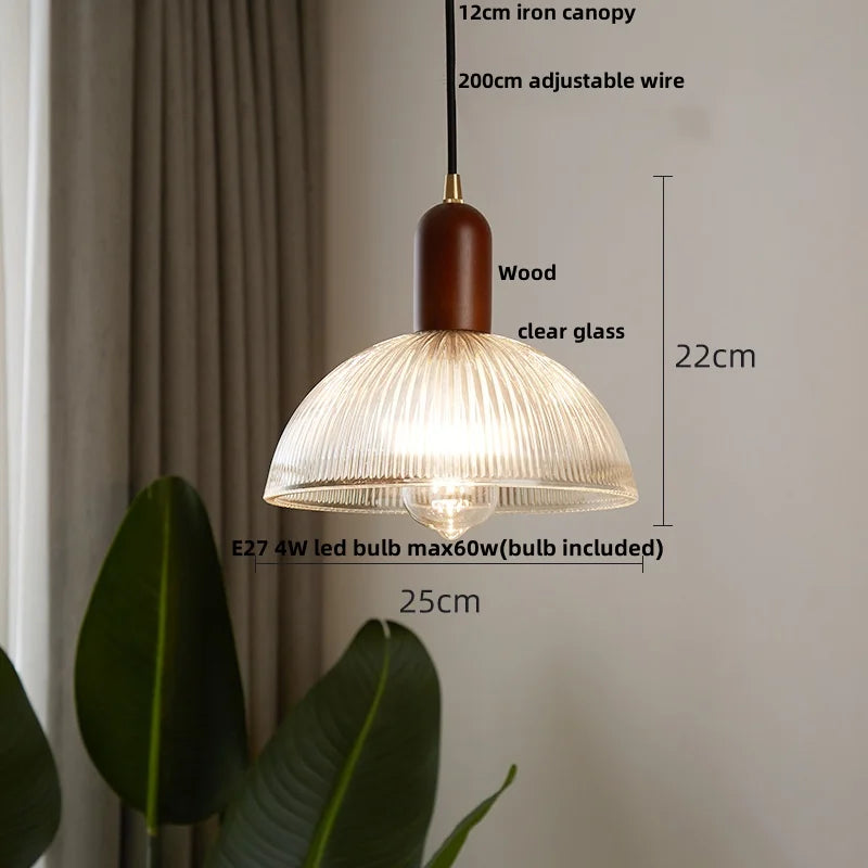 Afralia™ Glass LED Pendant Light Chandelier for Modern Home Decor