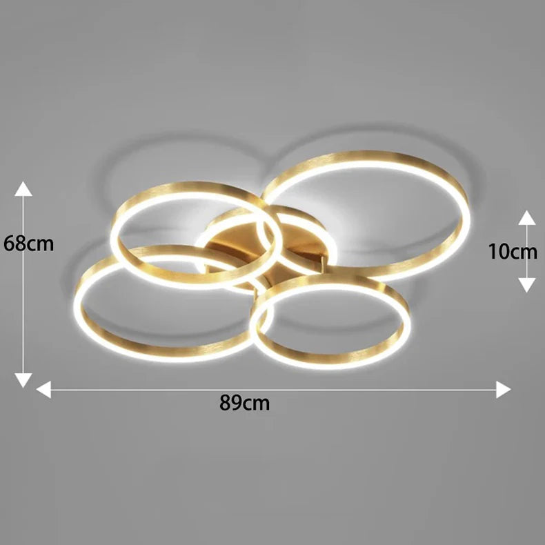 Afralia™ Smart LED Ceiling Lights for Nordic Home Decor