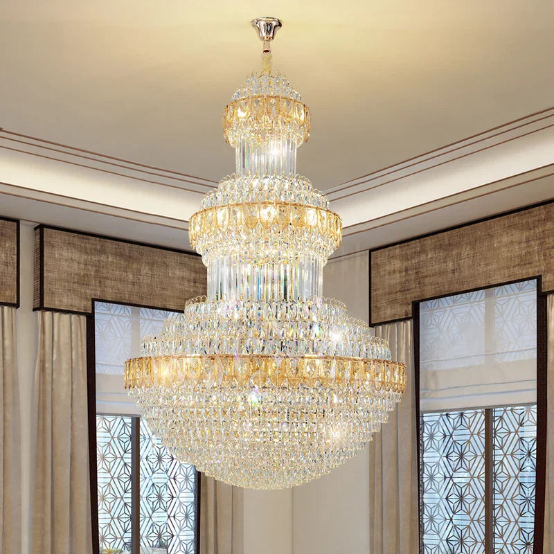 Afralia™ Crystal Chandelier: Luxury Lighting for Villa, Hotel, Office & Exhibitions