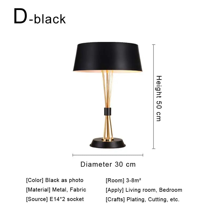 Afralia™ Nordic Fabric Table Lamp - Modern Home Desk Light Fixture