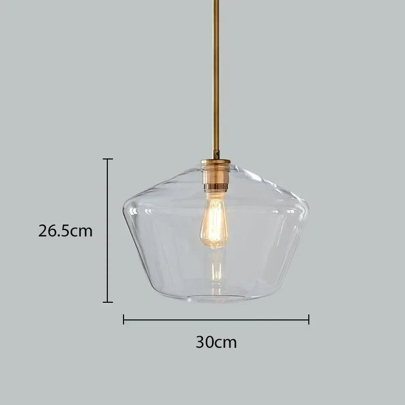 Afralia™ Glass Chandelier: Amber Pendant Lights for Dining, Living Room, Bedroom, Hotel, Cafe