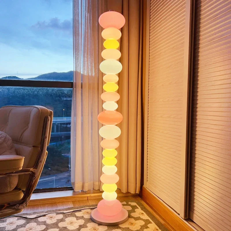 Afralia™ Glowbule Bead Floor Light: Candy Glass Lamp for Bedroom, Living Room, Children's Room