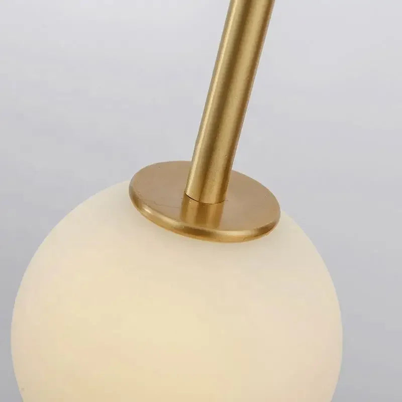 Afralia™ Bronze Glass Ball Chandelier: Luxury Pendant Lights for Living Room, Bedroom, Hotel & Bar