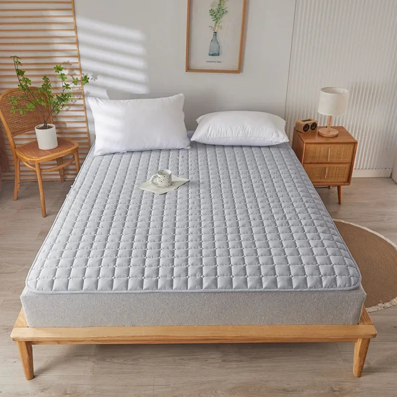 Afralia™ Soft Quilted Mattress Cushion for Home Bedroom, Non-Slip and Skin-Friendly