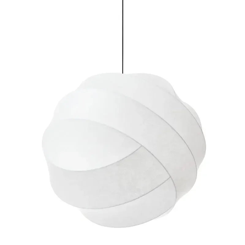 Afralia™ Wabi Sabi Silk LED Pendant Lamp - Nordic Modern Chandelier for Home Decor