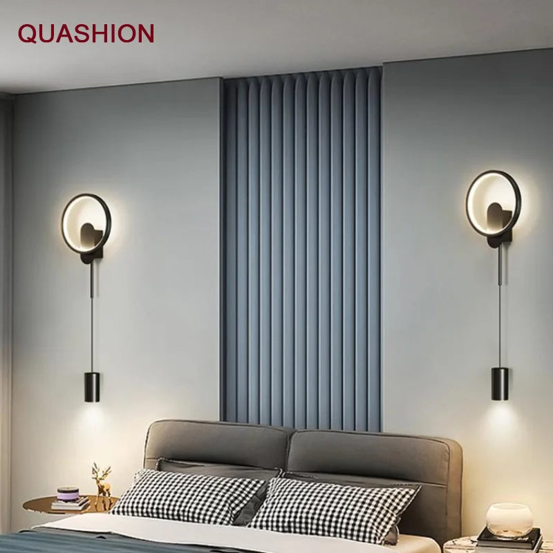 Afralia™ Metal Wall Lamp: Elegant Indoor LED Light Fixture for Home Decor, Living Room, Bedroom