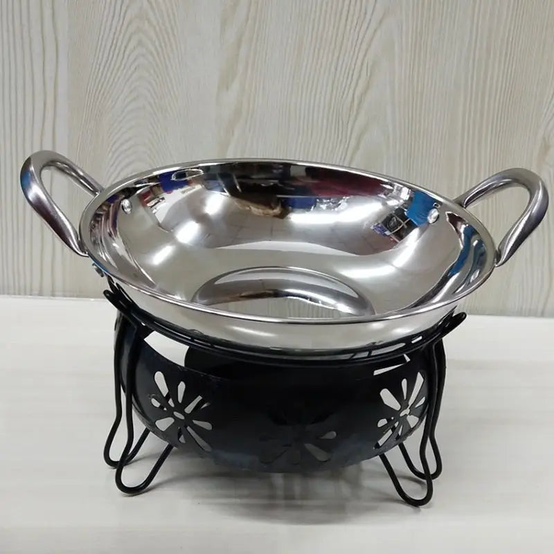Afralia™ Portable Hot Pot Stove Set - Outdoor Restaurant Tableware, Solid-Liquid Cookware Parts