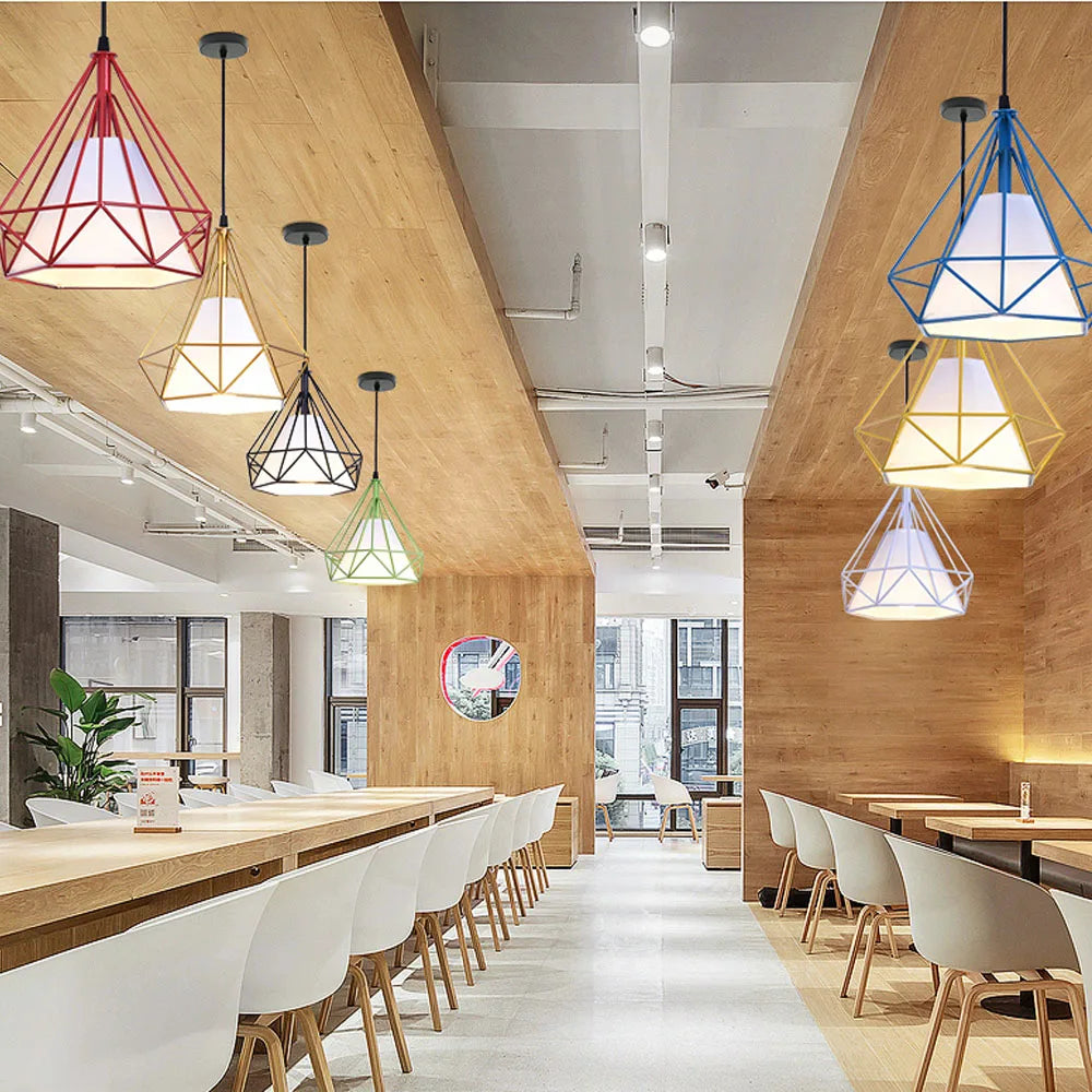 Afralia™ Retro Loft Industrial Pendant Light Chandelier Home Kitchen Decor Lampshade