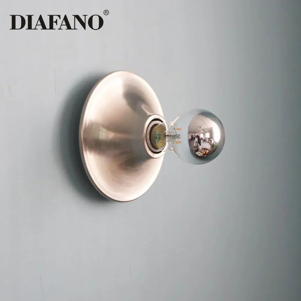 Afralia™ LED Macaron Wall Lamp: Retro Colorful Bedroom Light, E27 Living Room Lighting