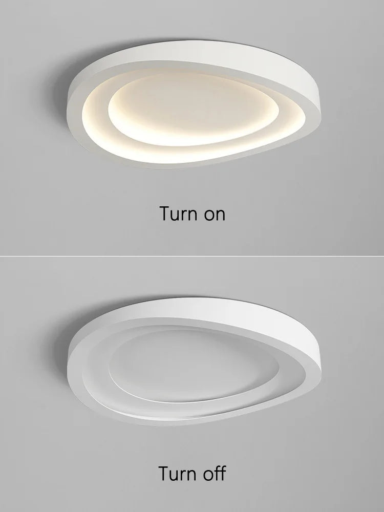 Afralia™ Round Master Bedroom Lamp: Modern Nordic LED Ceiling Lamps for Living & Study Rooms