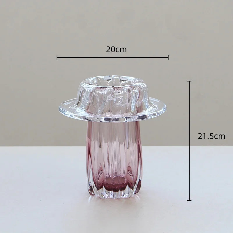 Afralia™ Wave Edge Glass Vase Terrarium for Home Decor & Storage