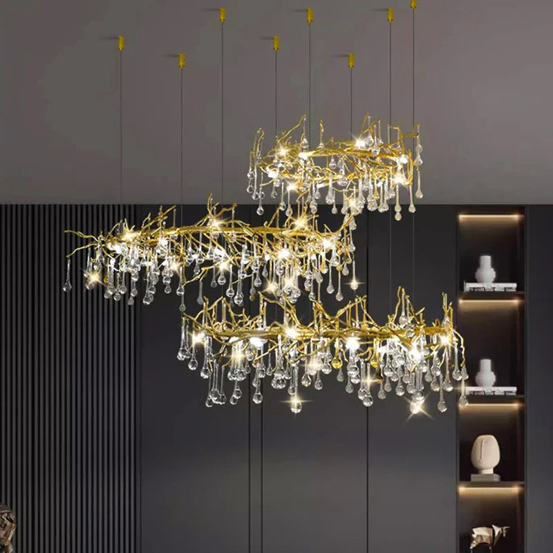 Afralia™ Modern Pendant Light Chandelier for Indoor Dining Room Lighting