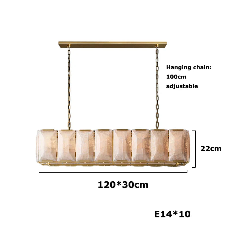 Afralia™ Retro American LED Crystal Chandelier Lighting for Living Room