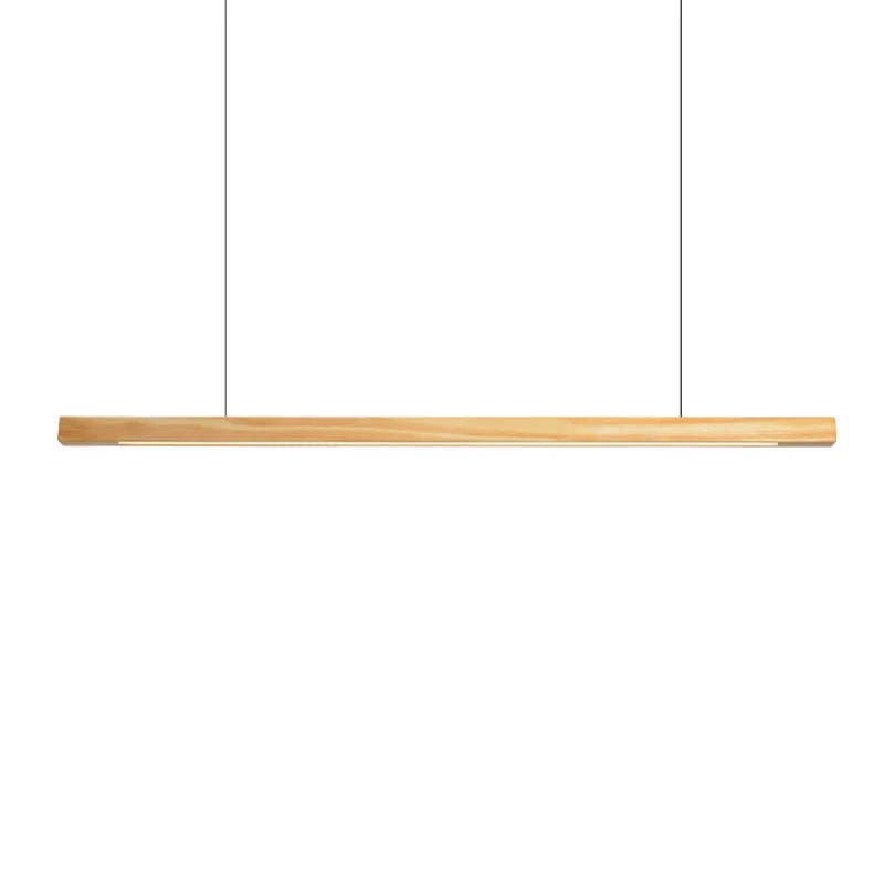 Afralia™ Walnut Wood Pendant Light LED Modern Minimalist Restaurant Bar Counter Droplight