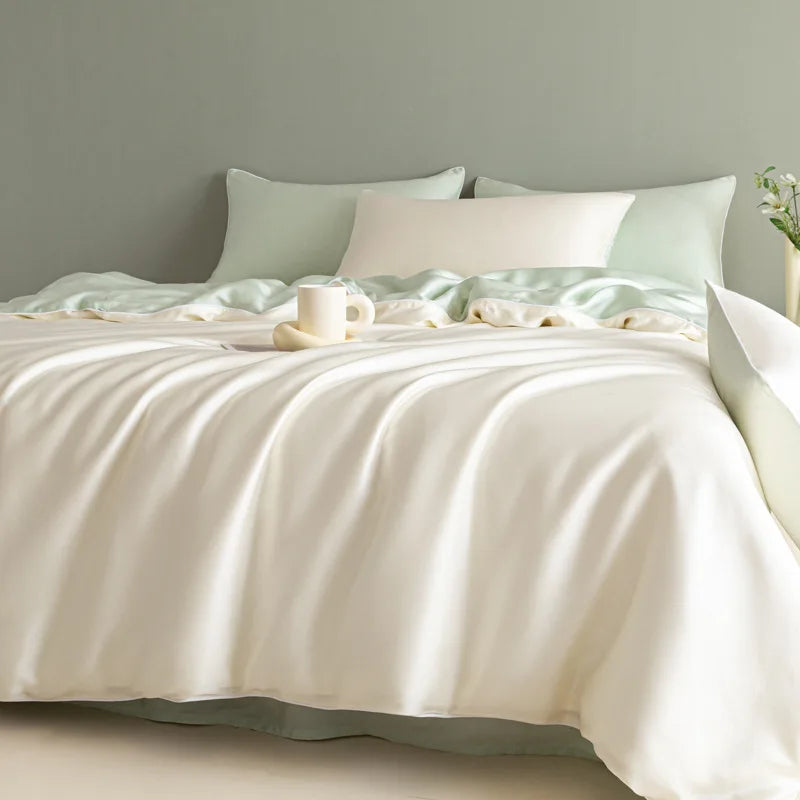 Afralia™ Silky Summer Cooling Bedding Set for Single Bed