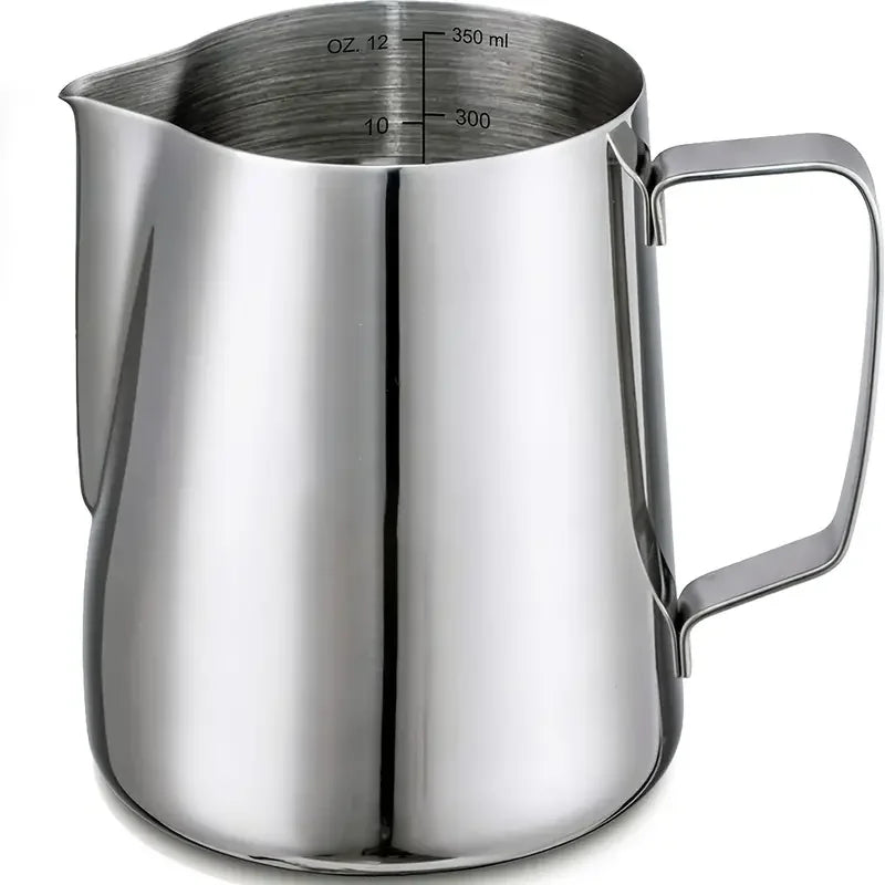 Afralia™ Stainless Steel Milk Frothing Pitcher with Scale | Versatile Coffee Cup Jug