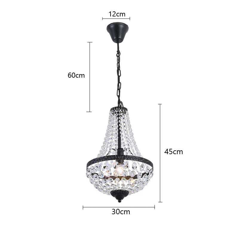 Afralia™ Crystal Chandelier Pendant Lamp for Dining Room and Living Room