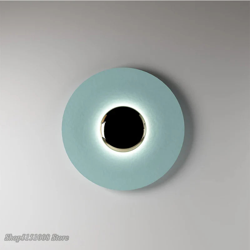 Afralia™ UFO Round Wall Sconce Light for Bedroom Restaurant Porch Decoration