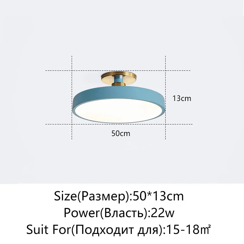 Afralia™ LED Ceiling Lamp for Living Room Study Child Bedroom Indoor Lighting