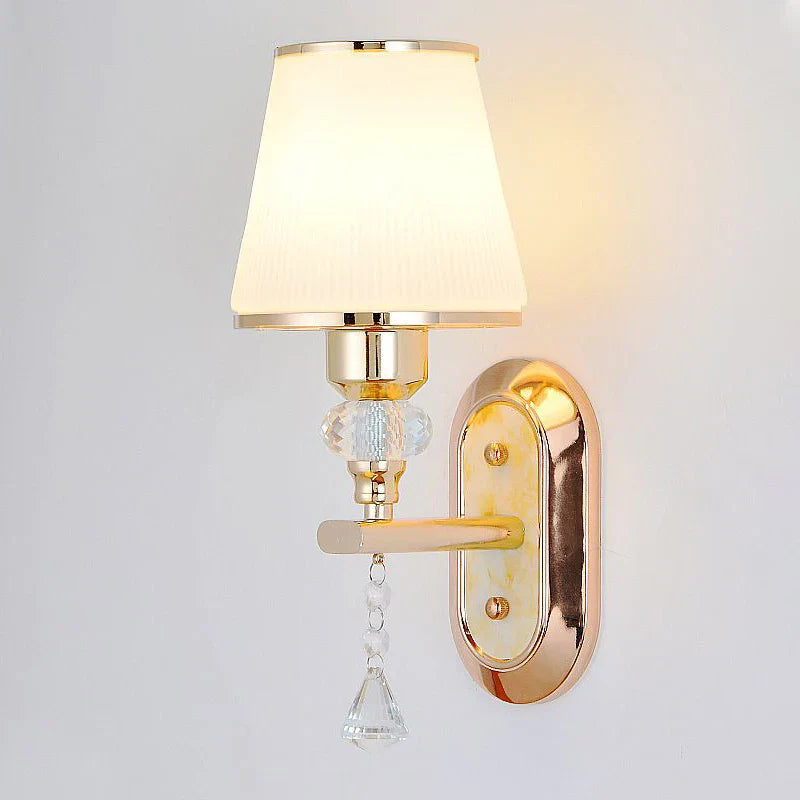 Afralia™ Crystal Bedside Wall Sconce - Modern Minimalist LED Wall Light Fixtures