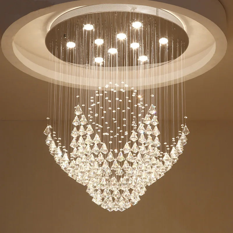 Afralia™ Crystal Chandelier for Living Room, Bedroom, Dining Room, Staircase