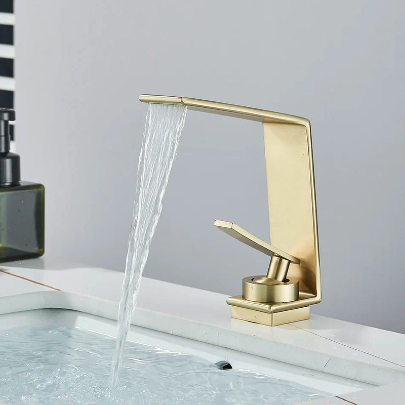 Afralia™ Basin Faucet: Bathroom Vessel Mixer Tap for Hot and Cold Water.