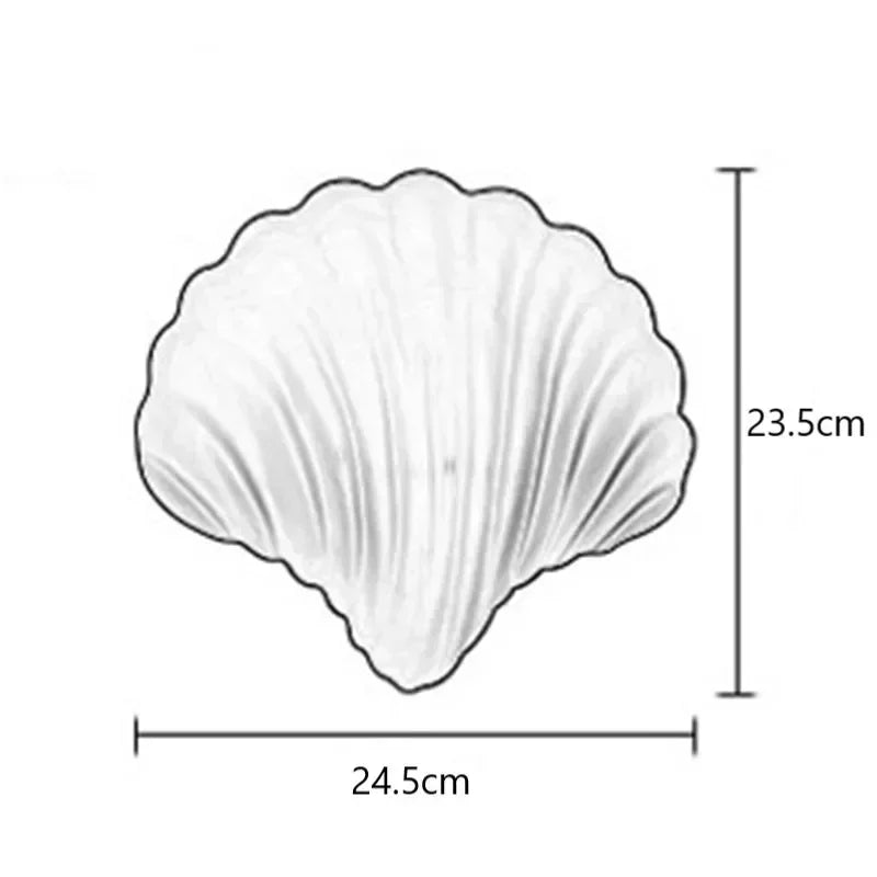 Afralia™ Minimalist White Shell Glass Wall Lamps LED Lights for Home Decor