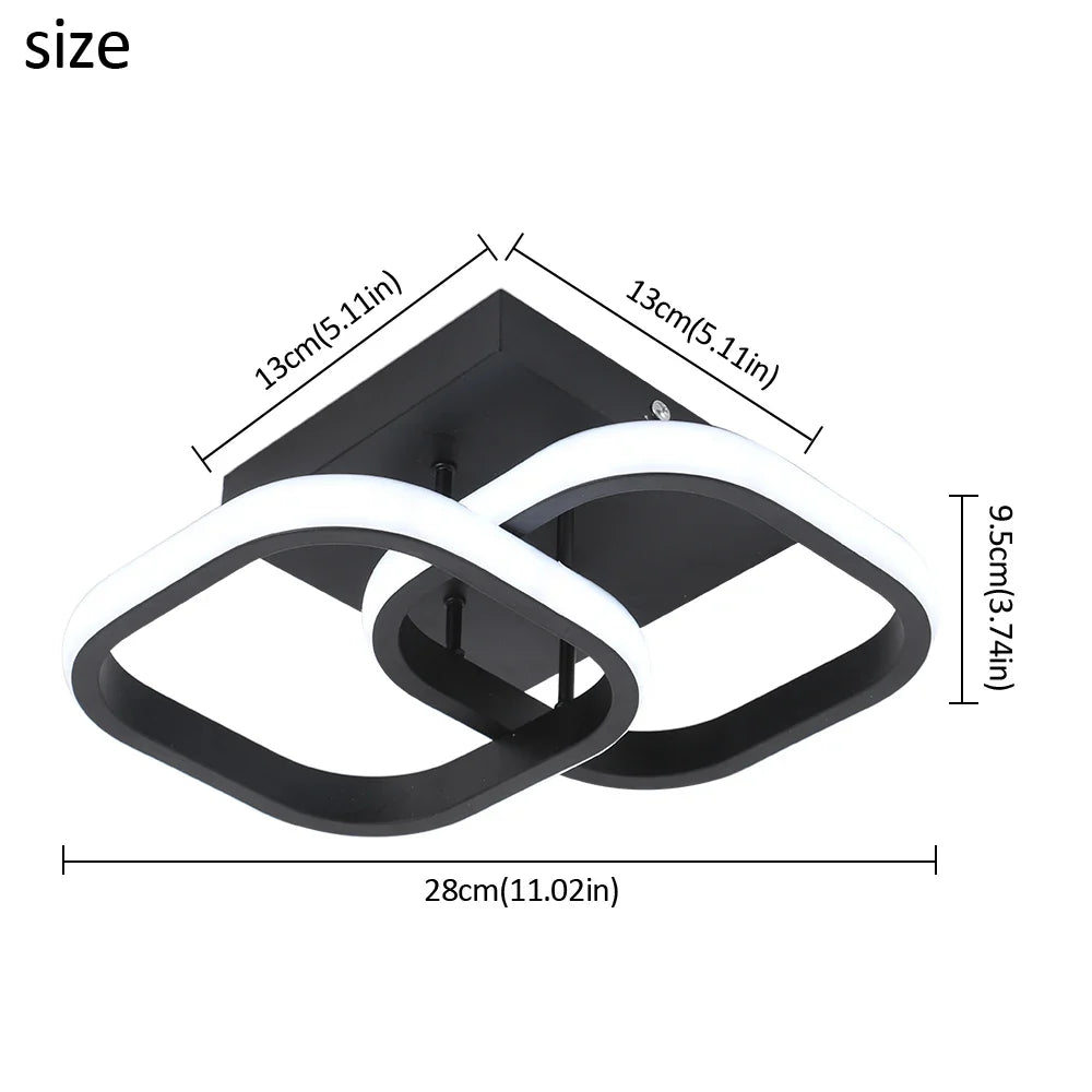 Nordic Twist LED Pendant Light by Afralia™ - Modern Acrylic Chandelier for Kitchen, Dining, Aisle