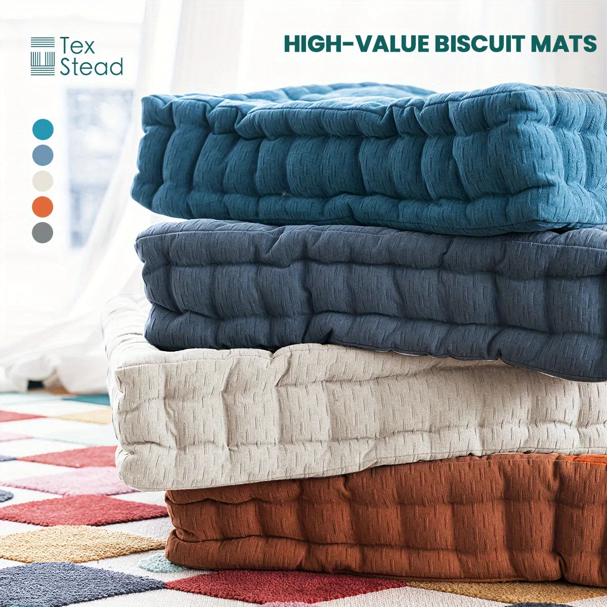 Afralia™ Chenille Tufted Large Pillows Seating Cushions for Meditation Yoga Living Room