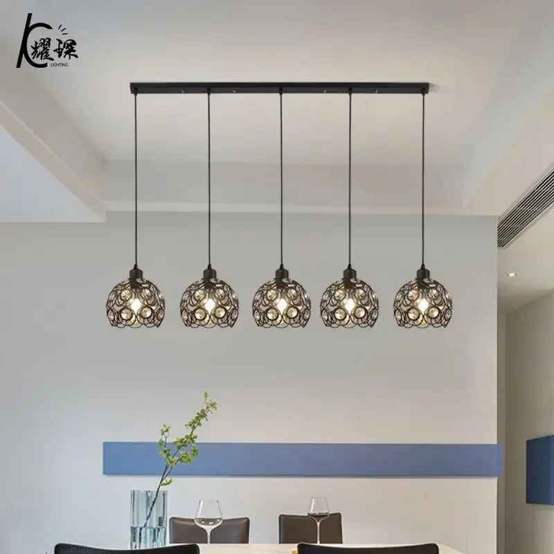 Afralia™ Crystal Dining Pendant Lamp - Modern Nordic Minimalist Design