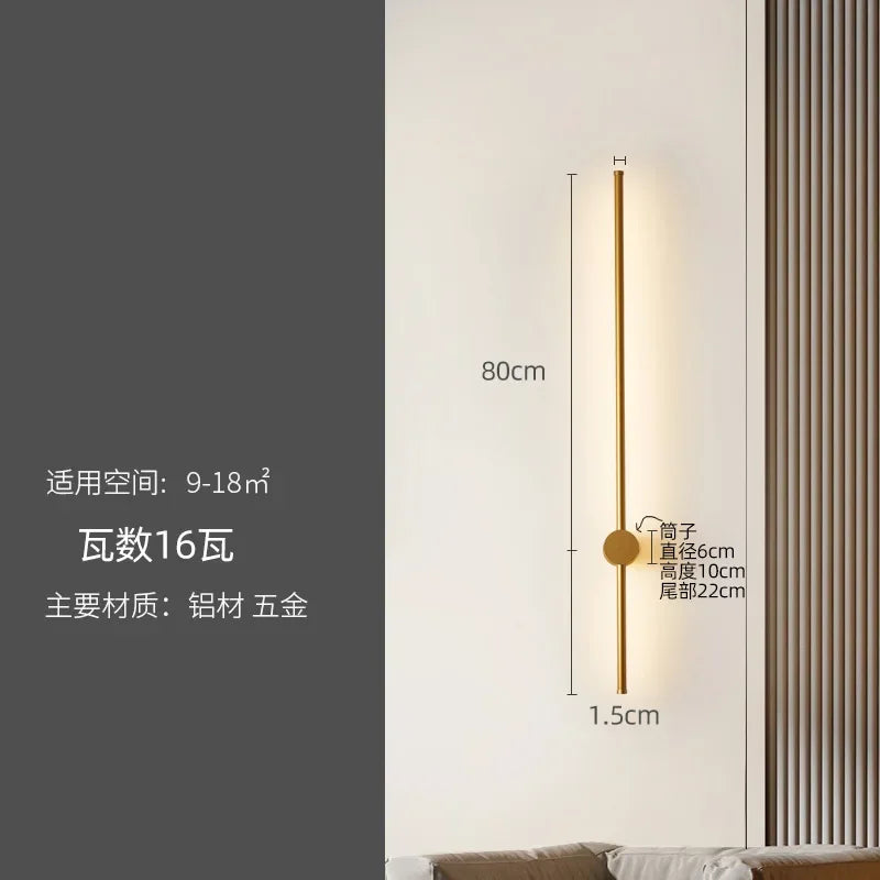 Afralia™ LED Strip Wall Lamp for Creative Staircase Aisle Background Wall Lighting