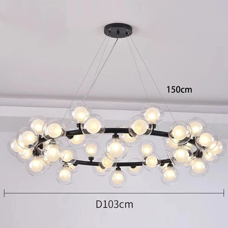 Afralia™ Modern LED Pendant Chandeliers for Indoor Living Room & Dining Room Lighting