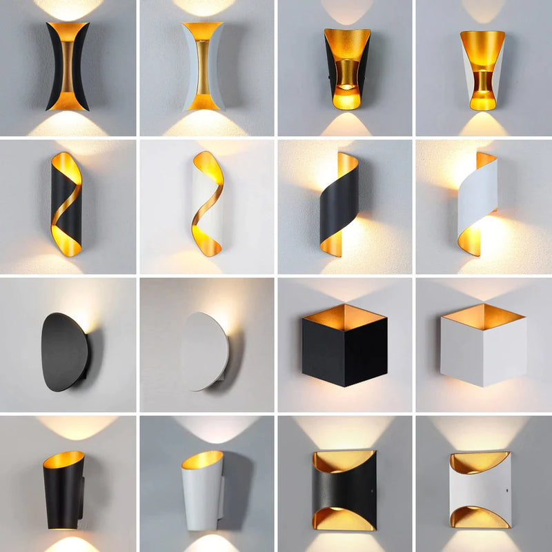 Afralia™ Minimalist LED Wall Lamps Nordic Style Indoor Lighting Sconce for Bedroom Living Room