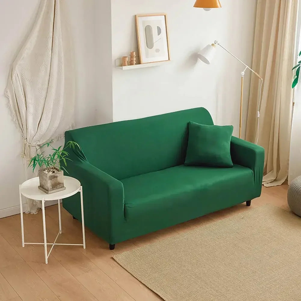 Afralia™ Solid Sofa Cover Slipcover Stretch for Chair, Loveseat, L-shaped Sectional