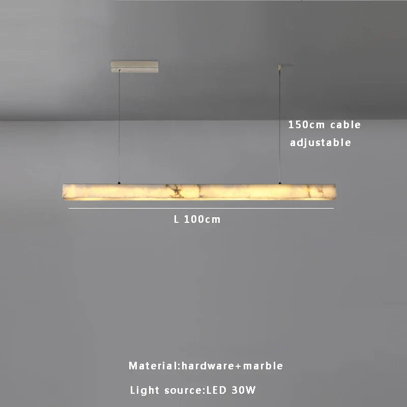 Afralia™ Marble Stone Ceiling Chandelier - Elegant Dining Room Kitchen Island Lighting