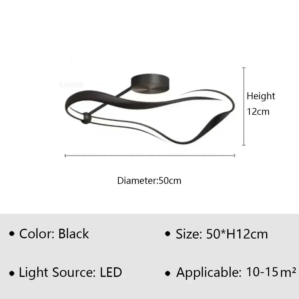 Afralia™ Nordic Luxury LED Ceiling Chandelier for Home Decor Lighting