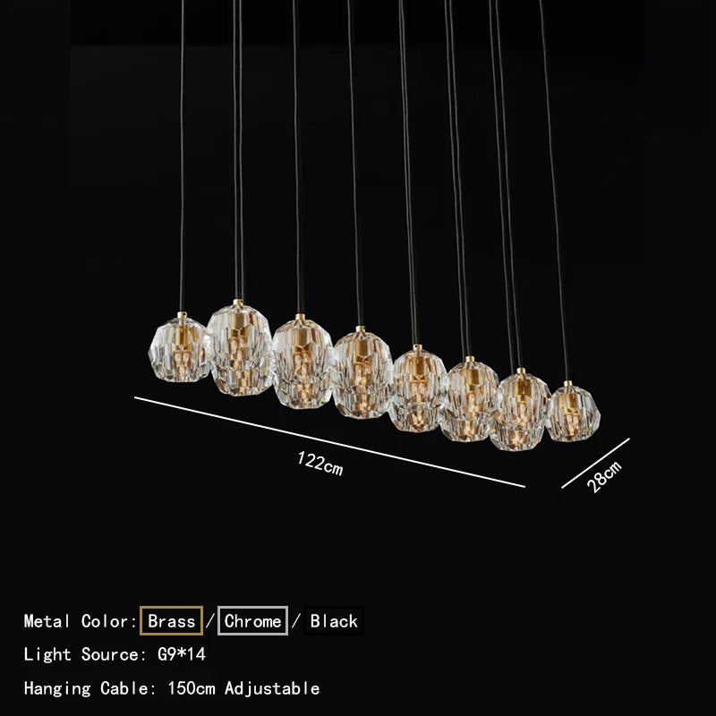 Afralia™ Crystal Gold Chandelier: Luxury Lighting Fixture for Kitchen, Modern Design & High-Quality Craftsmanship