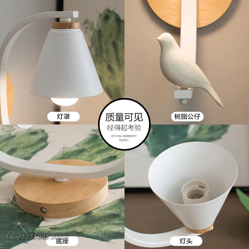 Afralia™ Nordic LED Wall Lamp Modern Bedroom Creative Light Fixture